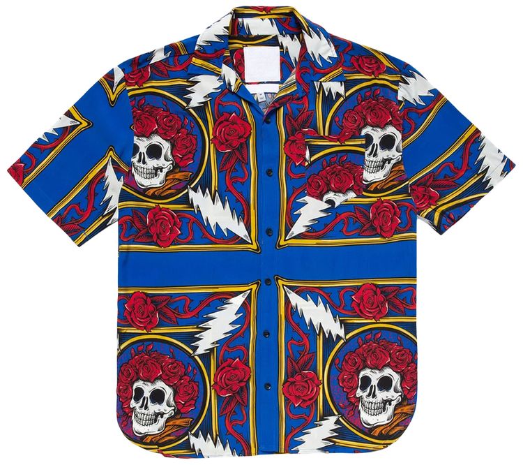 Chinatown Market Border Bandana Button Up Multicolor