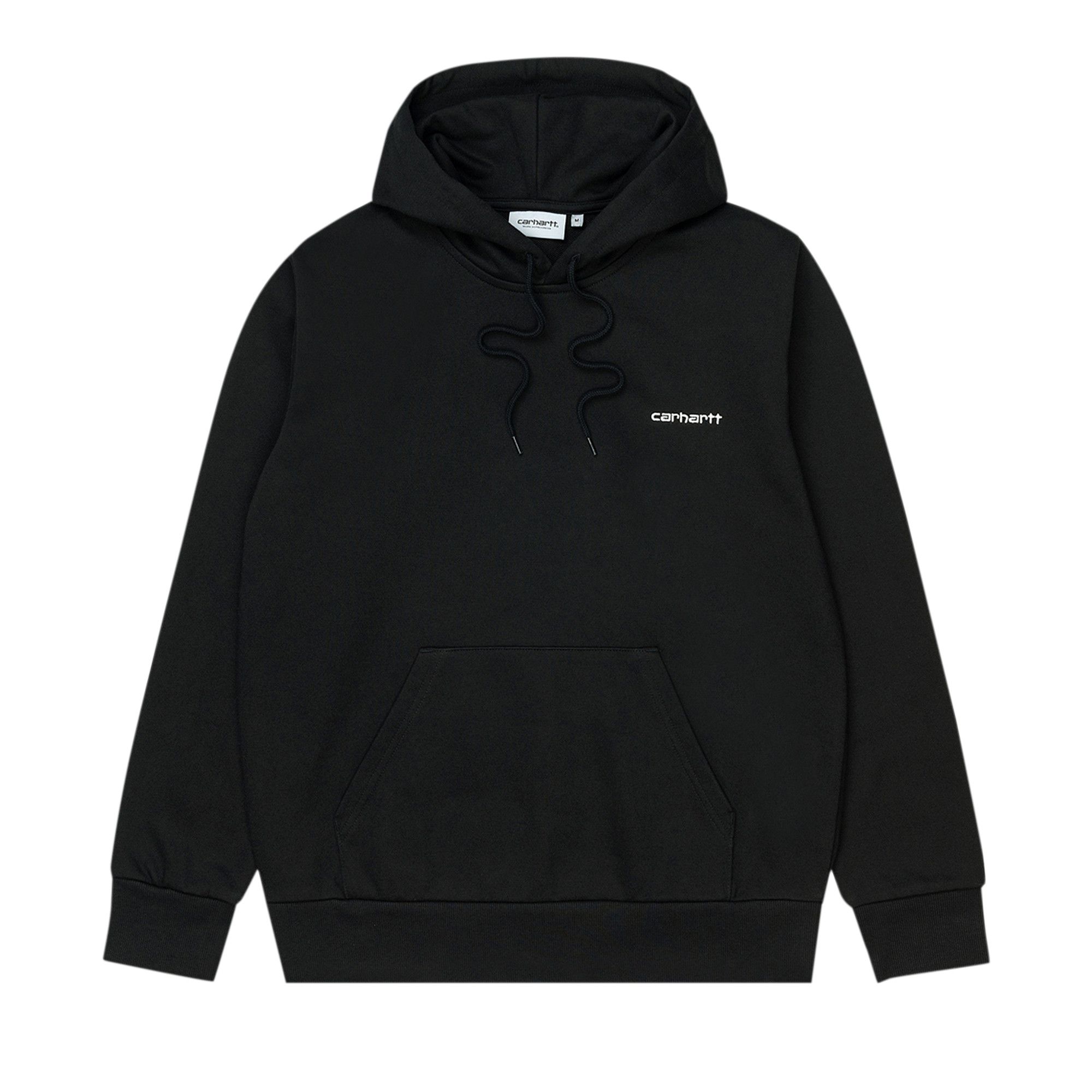 Buy Carhartt WIP Script Embroidery Hooded Sweatshirt 'Black' - I028937 BLAC  | GOAT