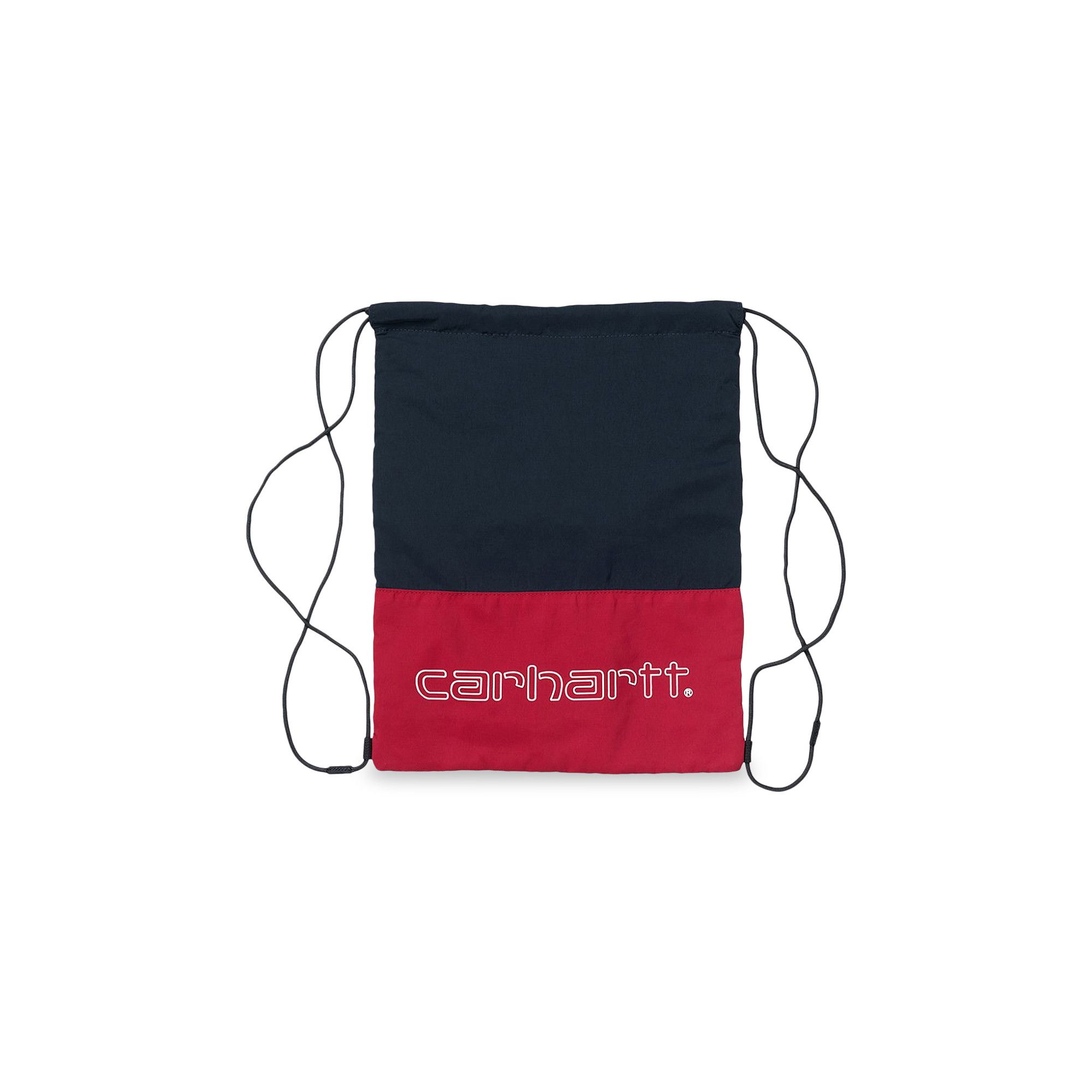 Buy Carhartt WIP Terrace Drawstring Bag Cardinal Dark Navy White I026191 CARD GOAT CA