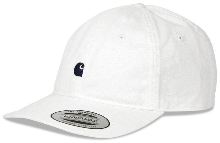 Carhartt WIP Madison Logo Cap WhiteDark Navy