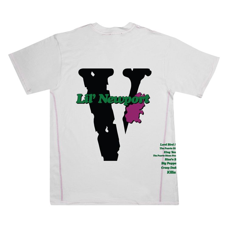 Vlone x Yams Day Lil Newport T Shirt White
