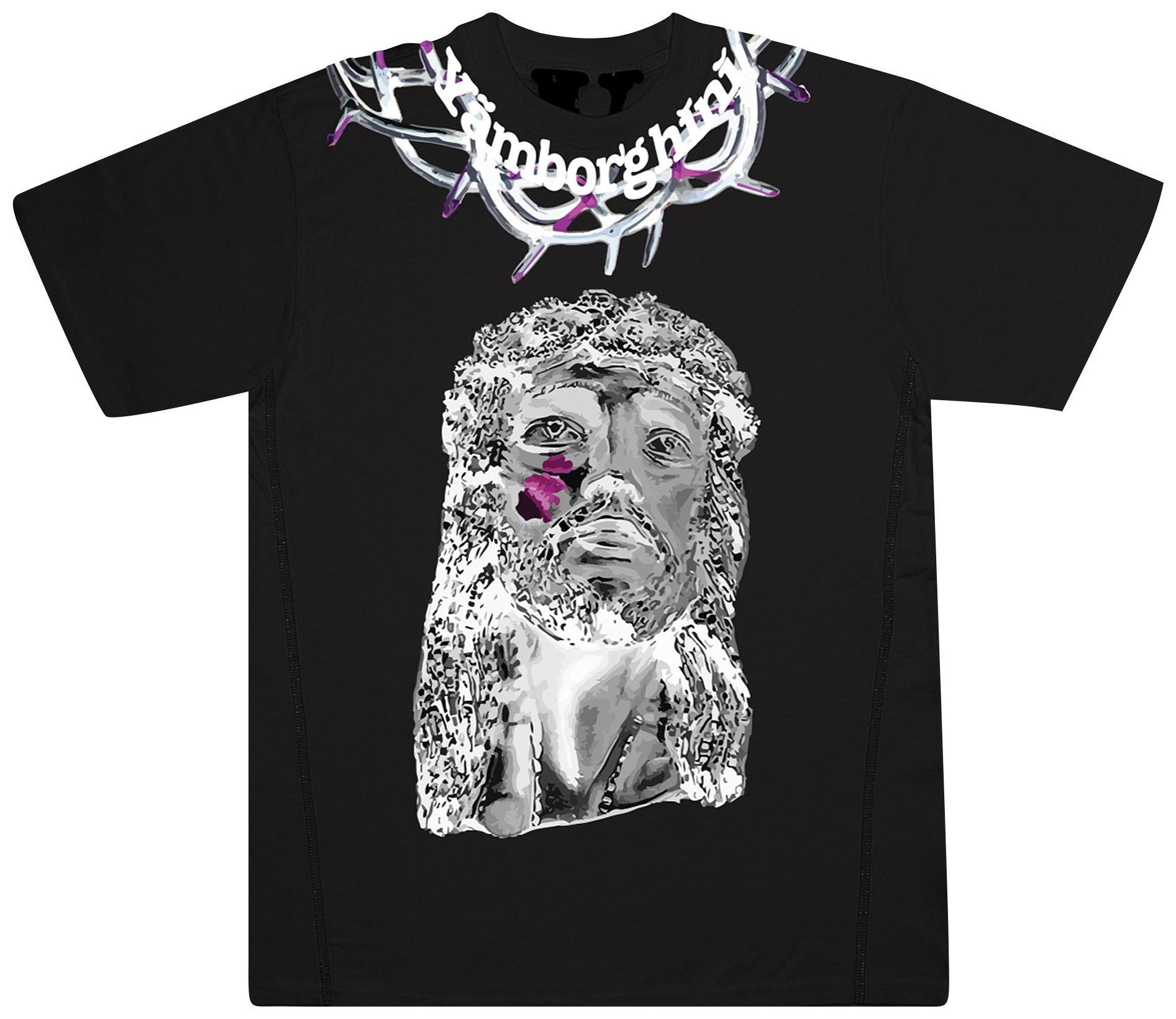 Buy Vlone x Yams Day Jesus Piece TShirt 'Black' 1020 100000103YDJP