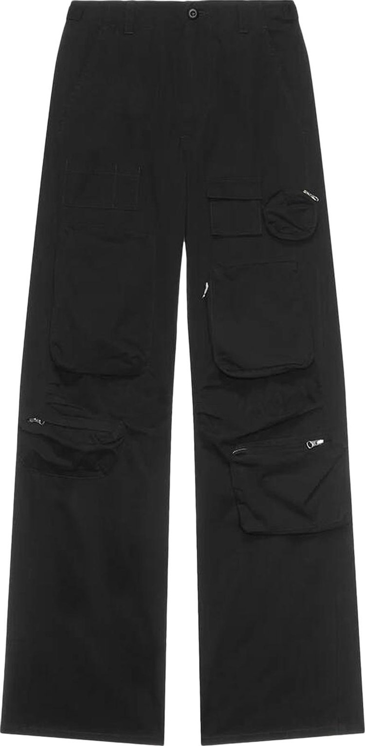 MM6 Maison Margiela Gabardine Cargo Pants Black