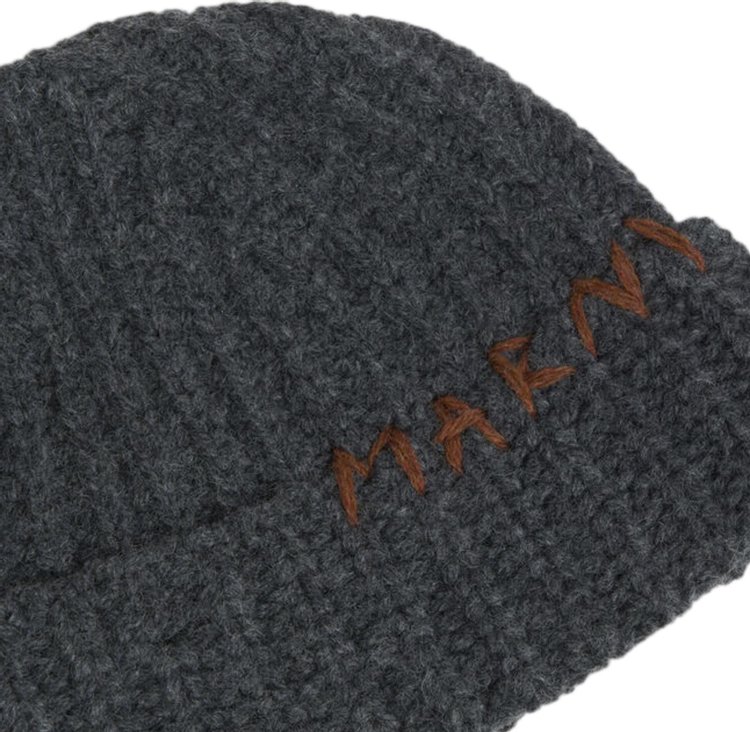 Marni Shetland Mending Beanie Granite