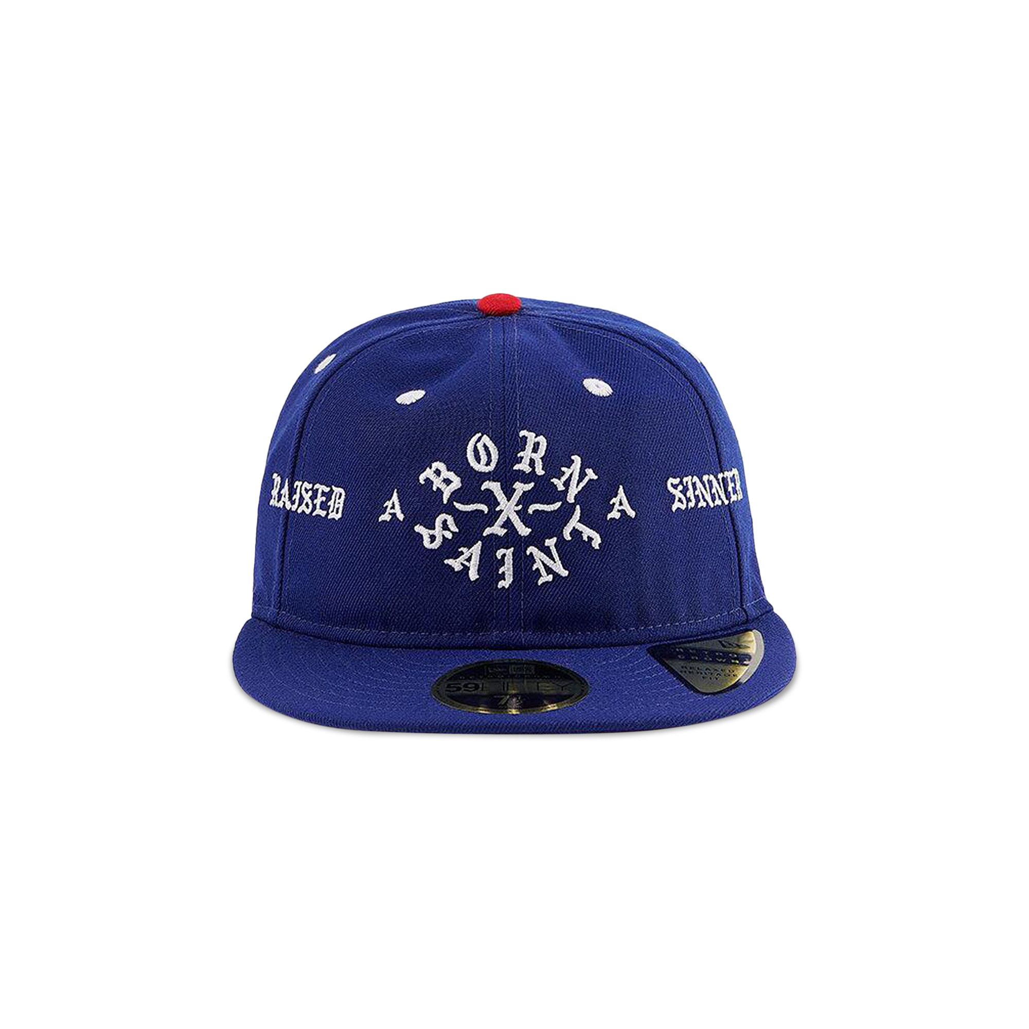 Size 7 1/4 SAINT Mxxxxxx x New Era x Born x Raised Saint Cap 'Blue'