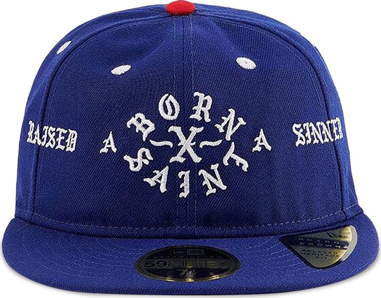 SAINT Mxxxxxx x New Era x Born x Raised Saint Cap Blue