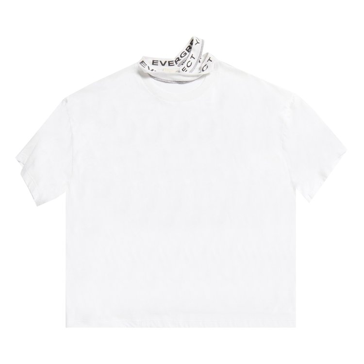 YProject Evergreen Triple Collar T Shirt Optic White