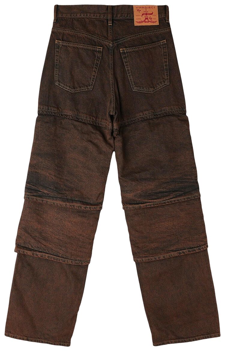 YProject Multi Cuff Jeans Brown