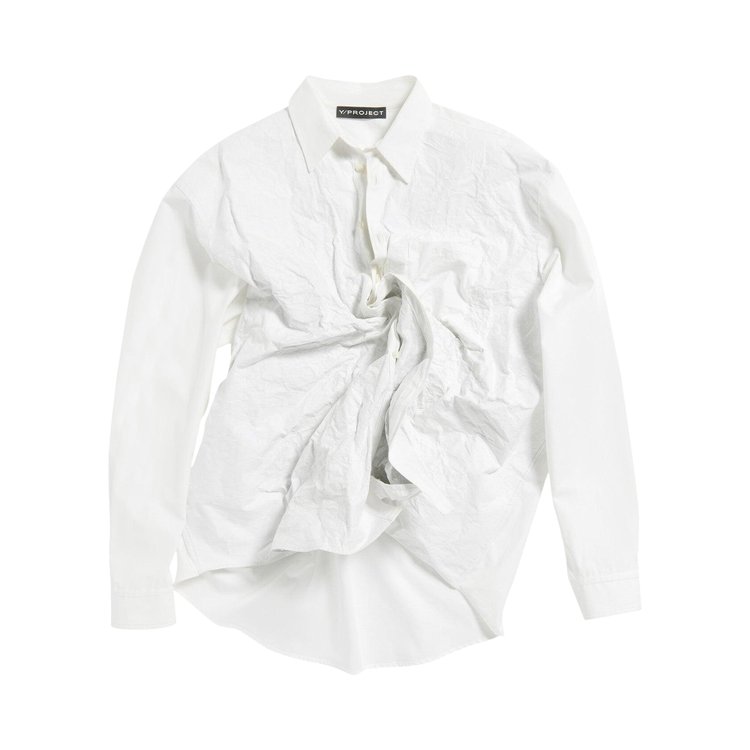 YProject Scrunched Shirt White