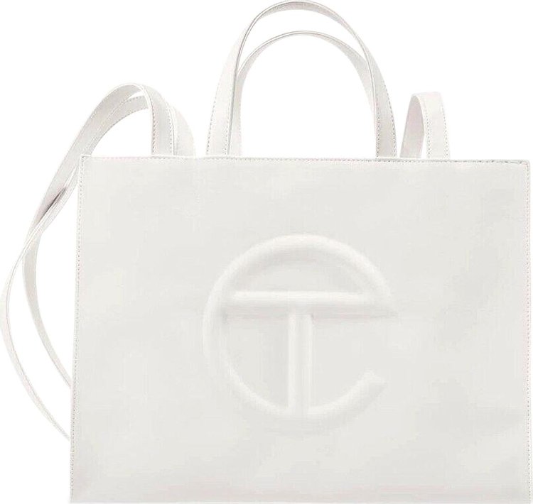 Telfar Medium Shopping Bag White