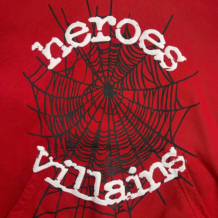 Sp5der x Metro Boomin Hoodie Red