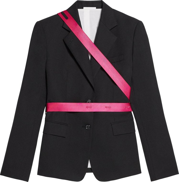 Helmut Lang Seatbelt Blazer BlackFuchsia