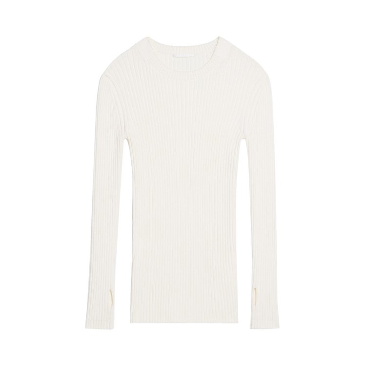 Helmut Lang Strap Knit Crew Ivory