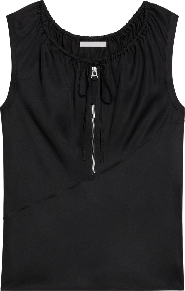 Helmut Lang Sleeveless Drawstring Top Black