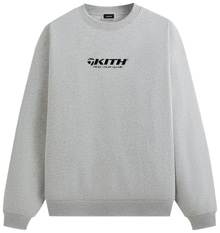 Kith For TaylorMade Find Your Game Nelson Crewneck Light Heather Grey