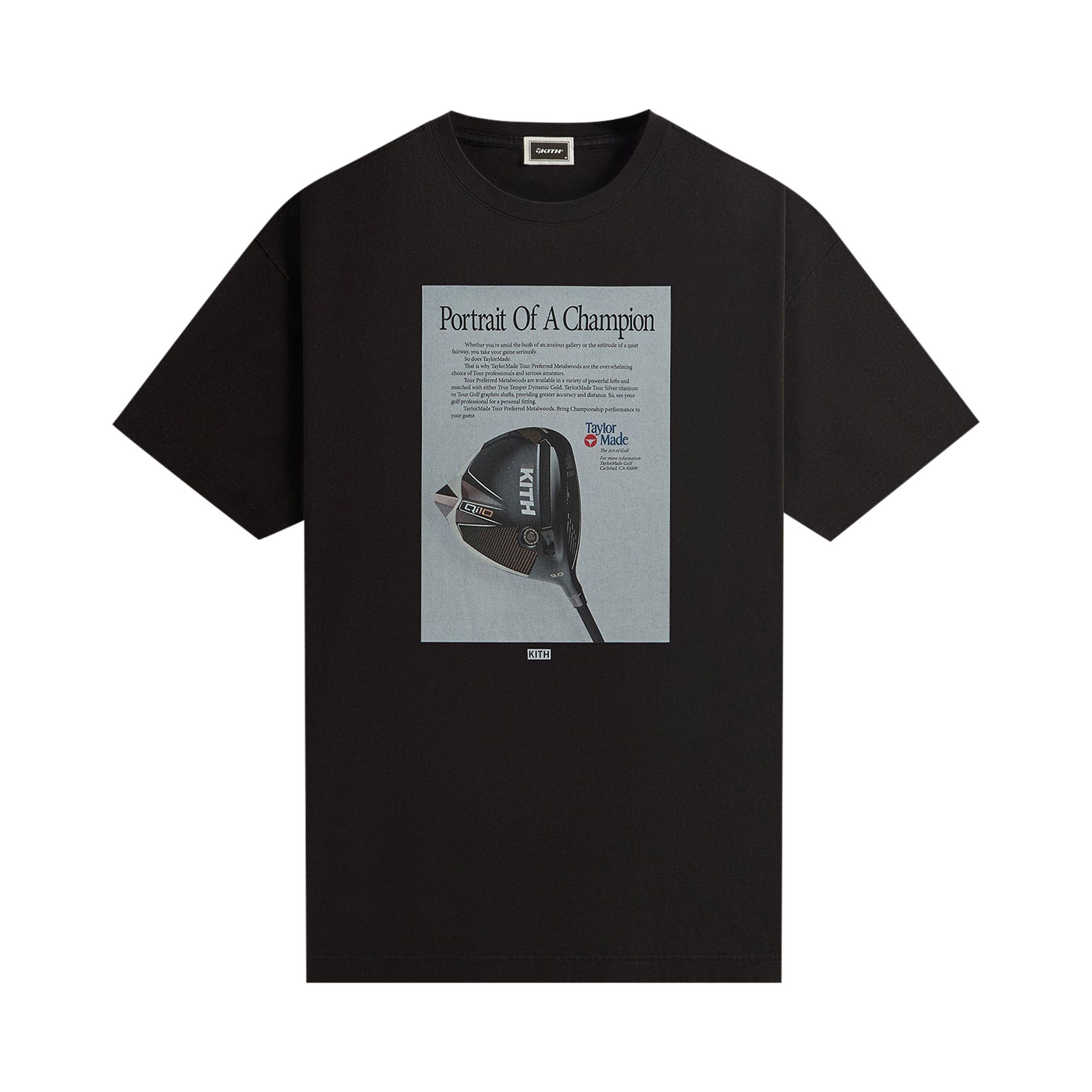 Buy Kith For TaylorMade Champion Vintage Tee Black KHM032316 001 GOAT