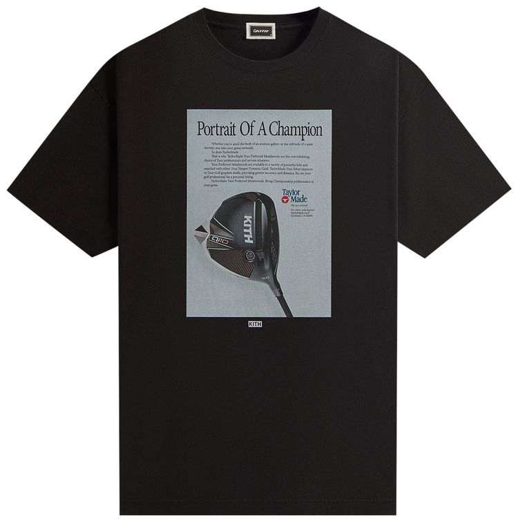 Kith For TaylorMade Champion Vintage Tee Black