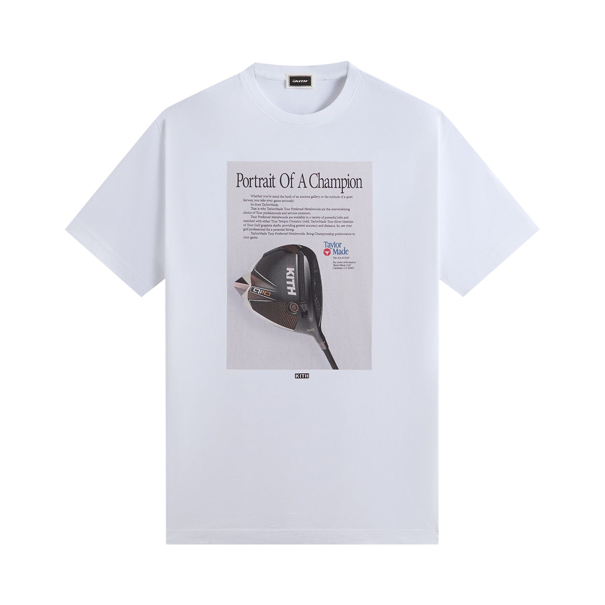 Buy Kith For TaylorMade Champion Vintage Tee White KHM032316 101 GOAT