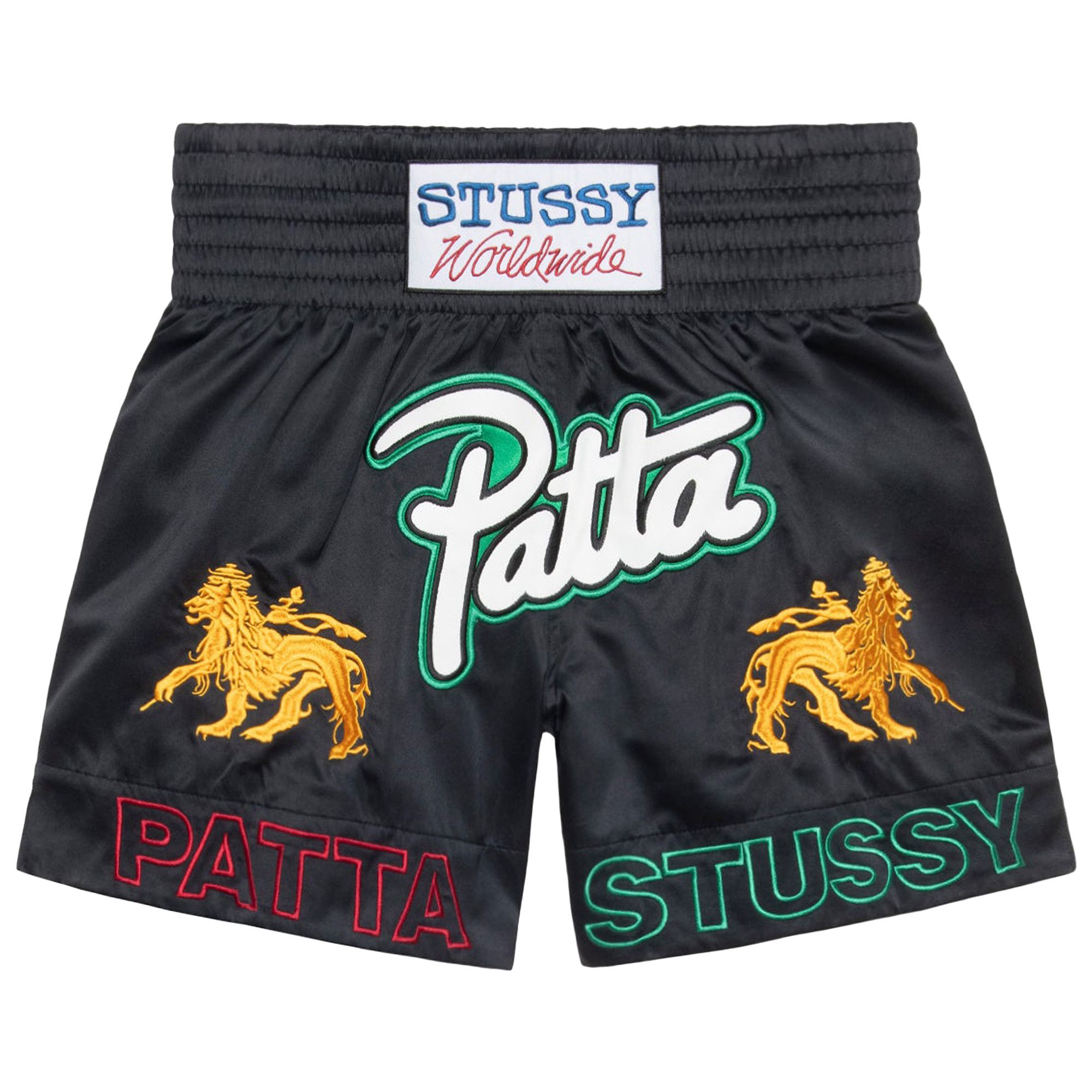 Buy Stussy x Patta Boxing Short Black 312024 BLAC GOAT UK