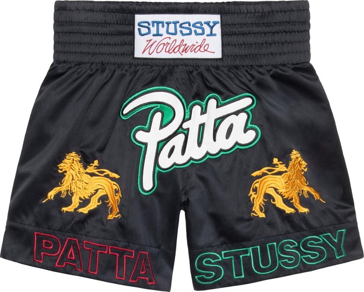 Stussy x Patta Boxing Short Black