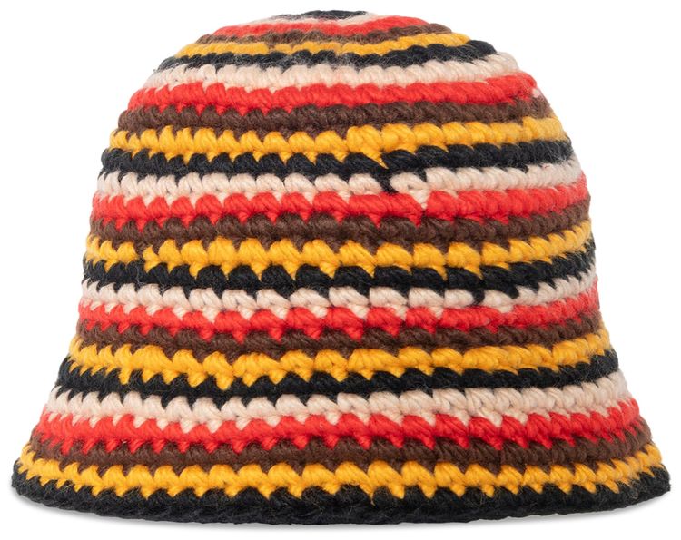 Stussy x Patta Striped Knit Bucket Hat Multicolor