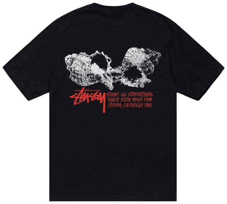 Stussy Shells Tee Black