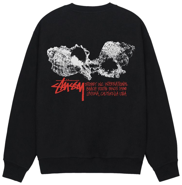 Buy Stussy Shells Crew 'Black' - 1915067 BLAC | GOAT