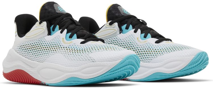 Under Armour Curry Splash 24 White Belt Blue
