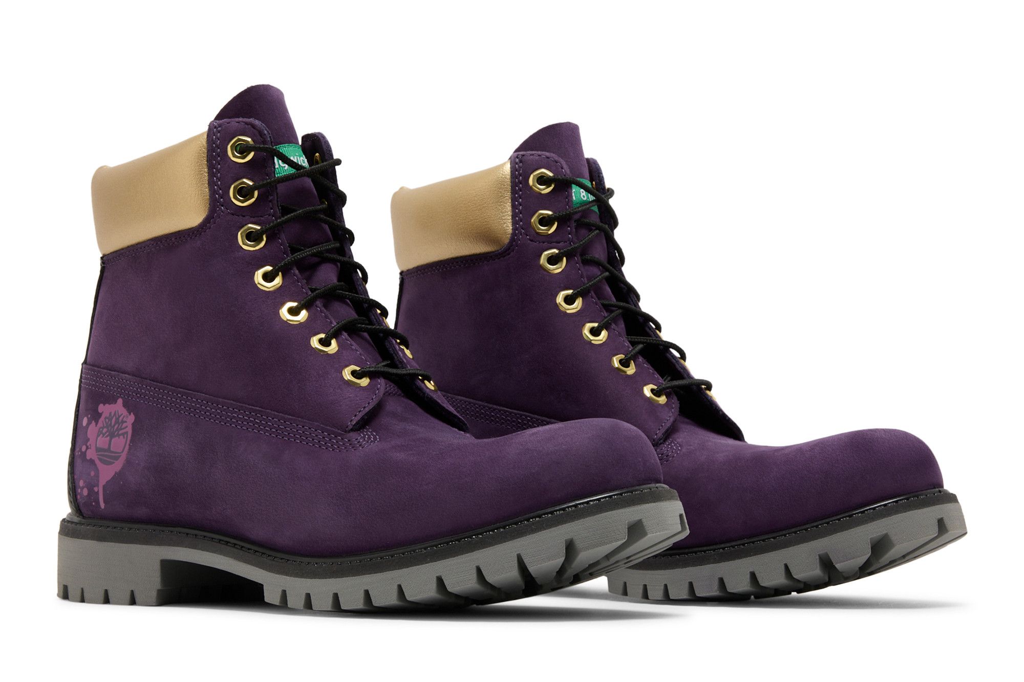 Purple timbs mens deals