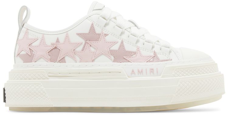 Amiri Wmns Stars Platform Court Low White Pink