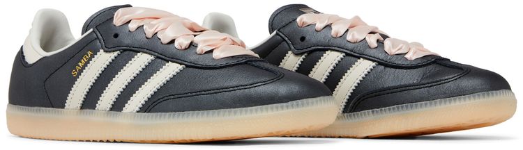 Adidas Wmns Samba Black Wonder Quartz Ribbon Laces
