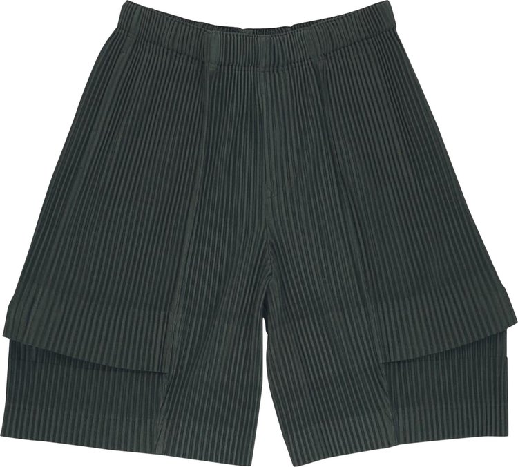 Homme Plisse Issey Miyake Cargo Shorts Deep Green