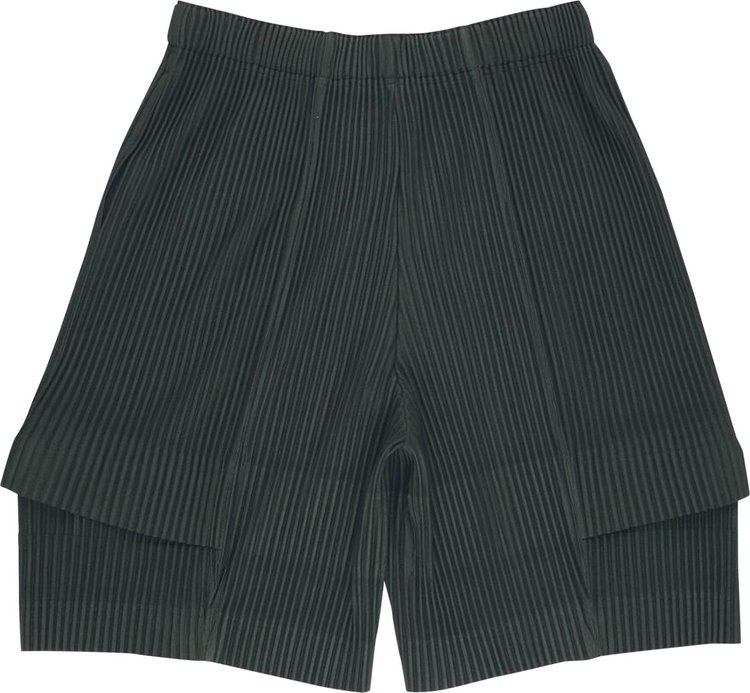 Homme Plisse Issey Miyake Cargo Shorts Deep Green