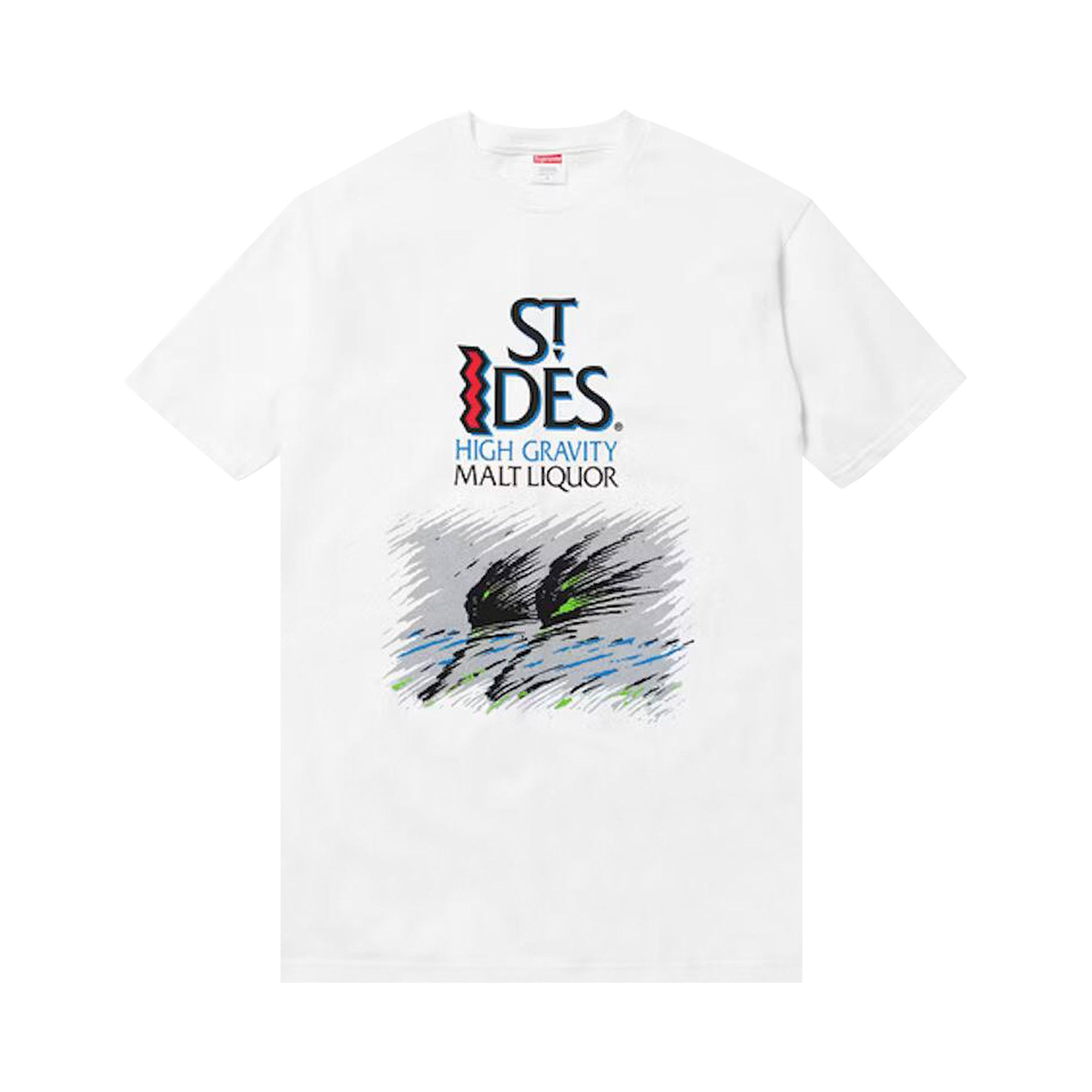 Size l Supreme St Ides Tee White