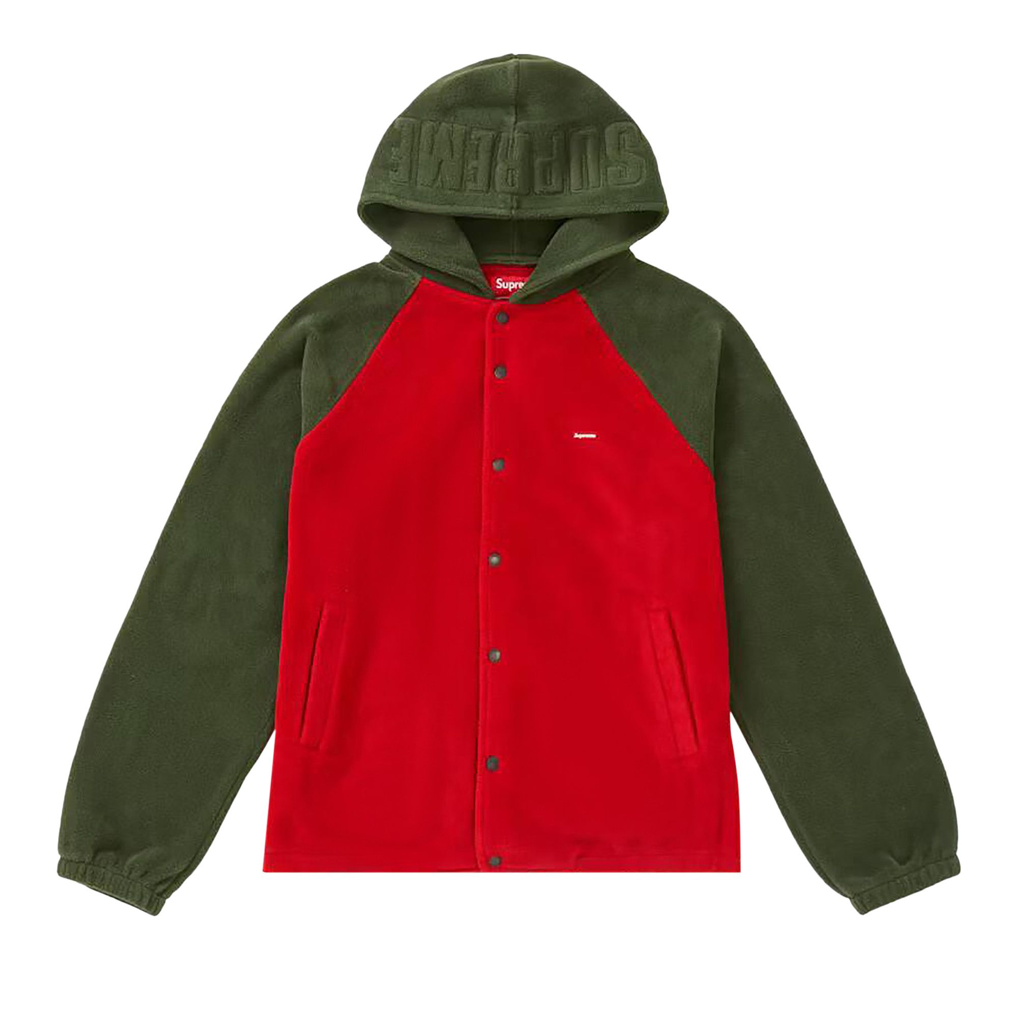 Buy Supreme Polartec Hooded Raglan Jacket Red 0052 1FW180308PHRJ RED GOAT UK