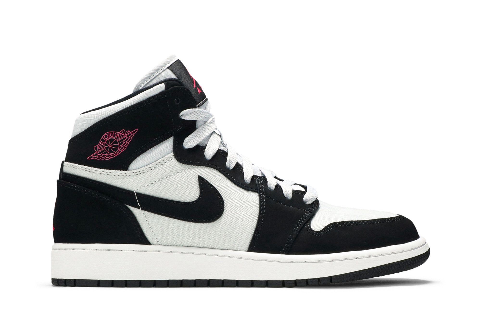 Buy Air Jordan 1 Retro High GS Pure Platinum Black Pink 332148 015 GOAT CA
