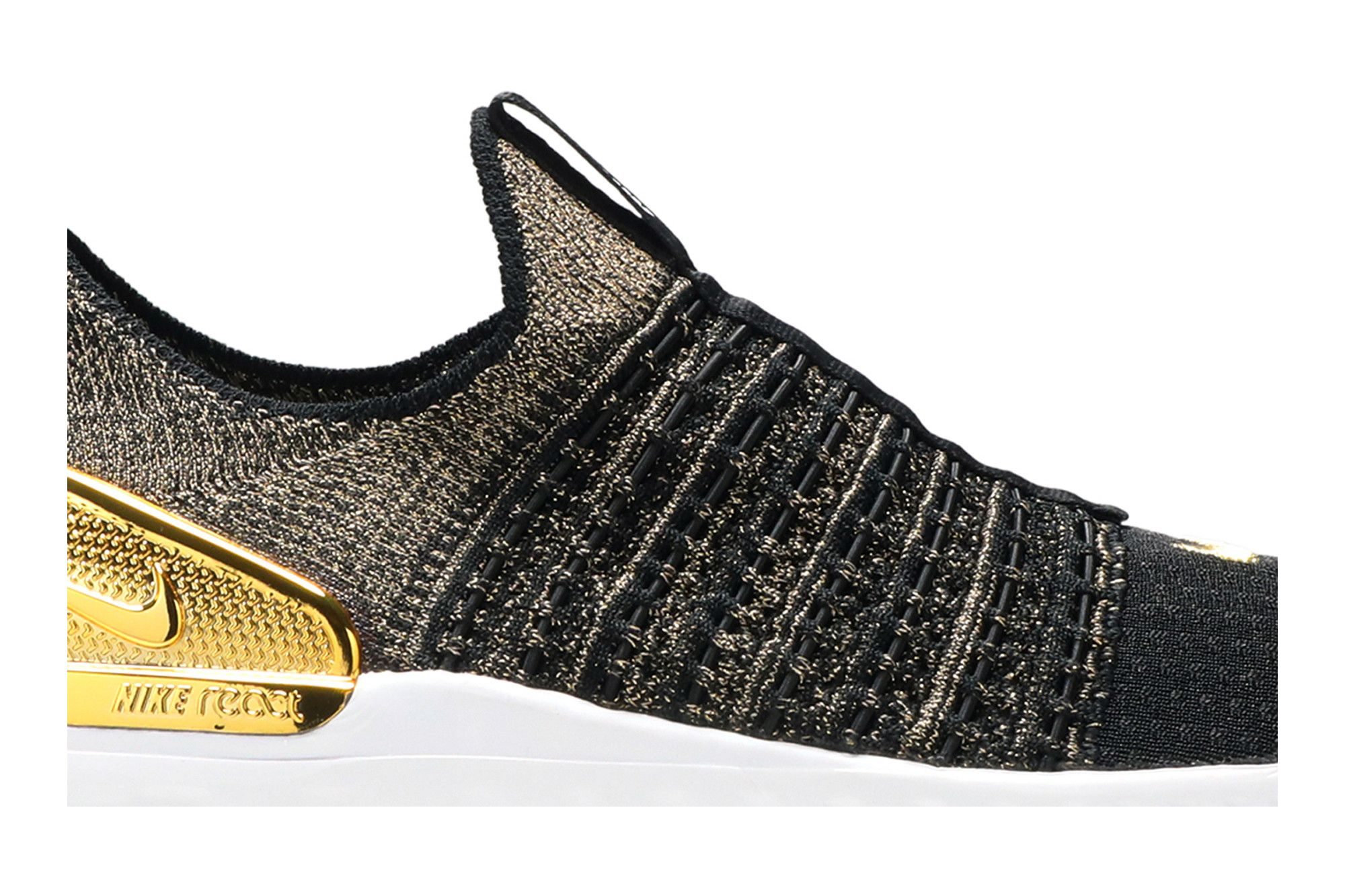 Nike react flyknit 2 gold hotsell