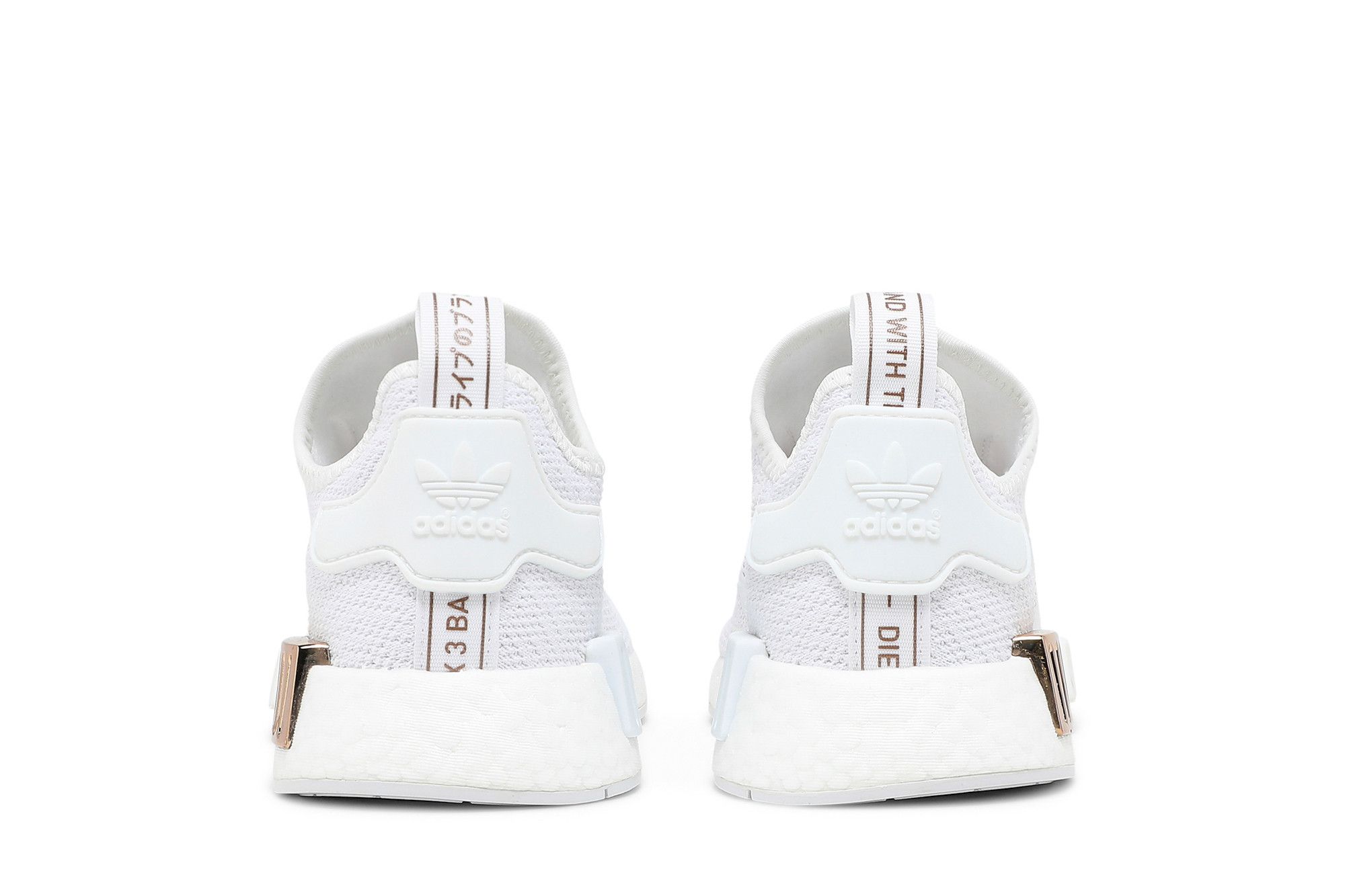 Size 10.0 Wmns NMD R1 White Copper Metallic
