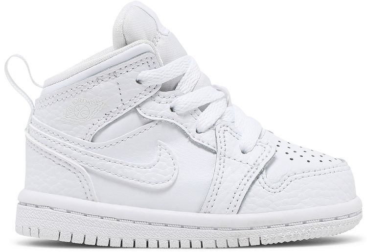 Air Jordan 1 Mid TD Triple White 2022