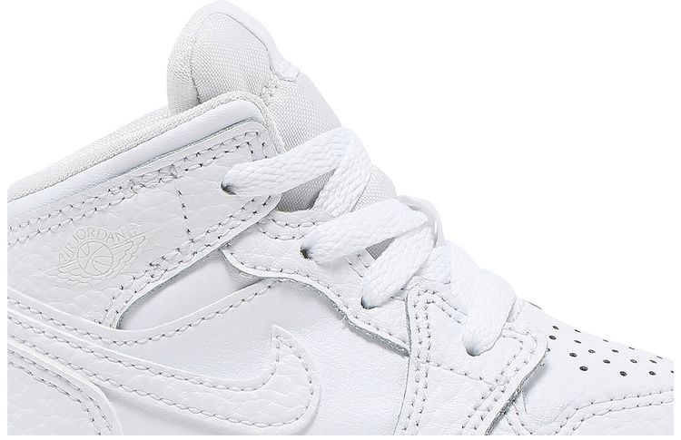 Air Jordan 1 Mid TD Triple White 2022