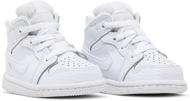 Air Jordan 1 Mid TD Triple White 2022