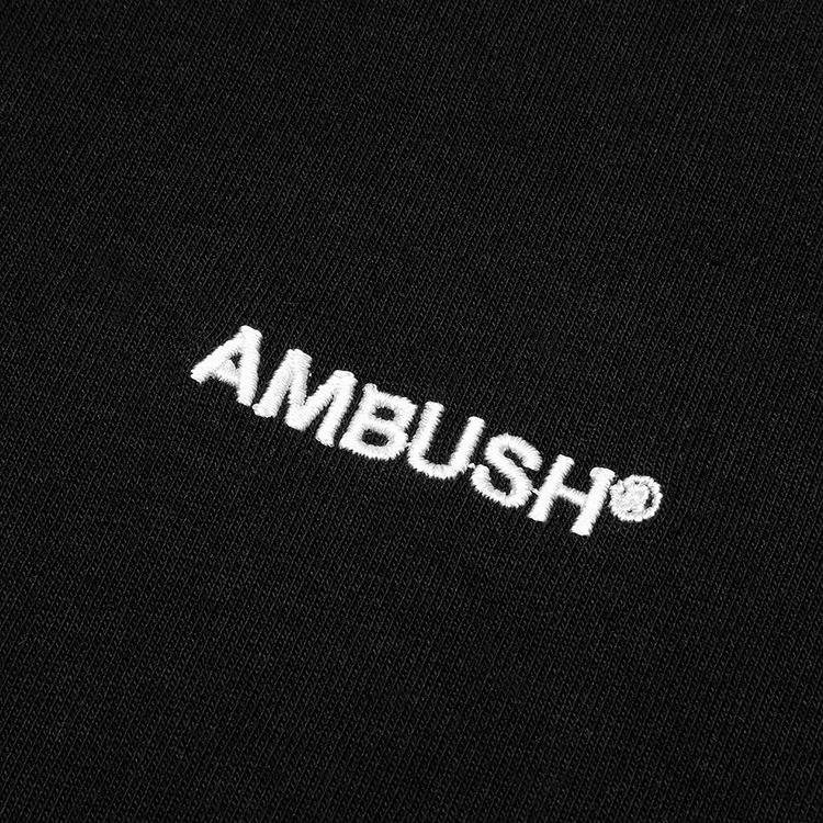 Ambush Monogram Rib Long Sleeve Tee BlackWhite