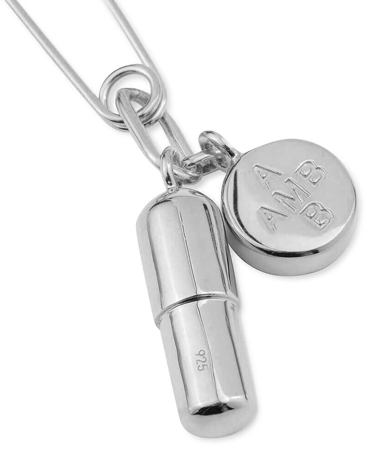 Ambush Pill Charm Earring Silver