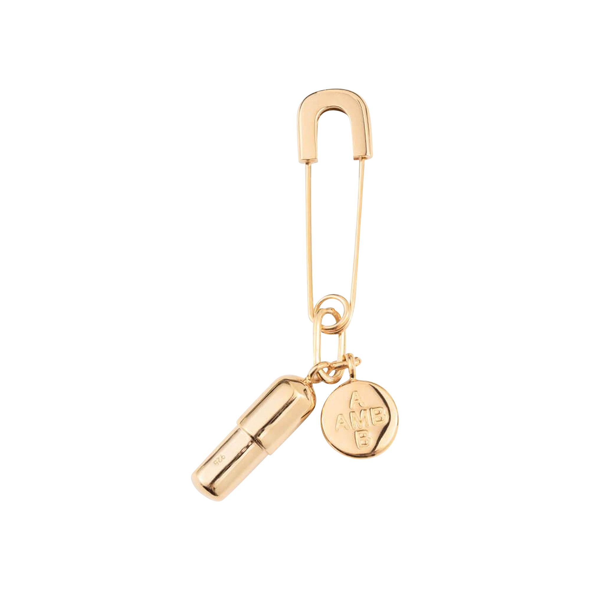 Buy Ambush Pill Charm Earring 'Gold' - BMOD007S21MET0027600
