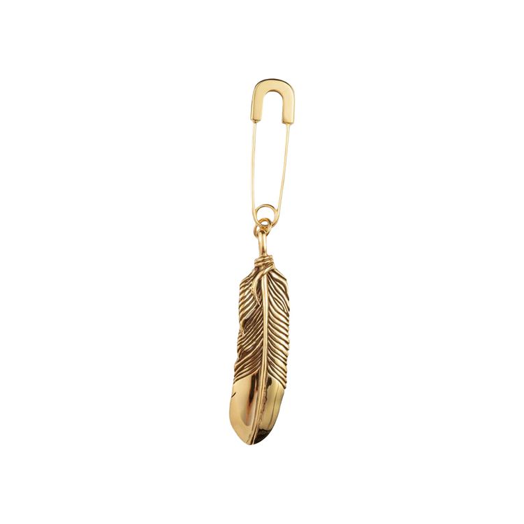 Ambush Feather Charm Earring Gold