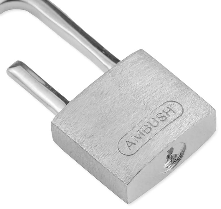 Ambush Small Padlock Earring Silver