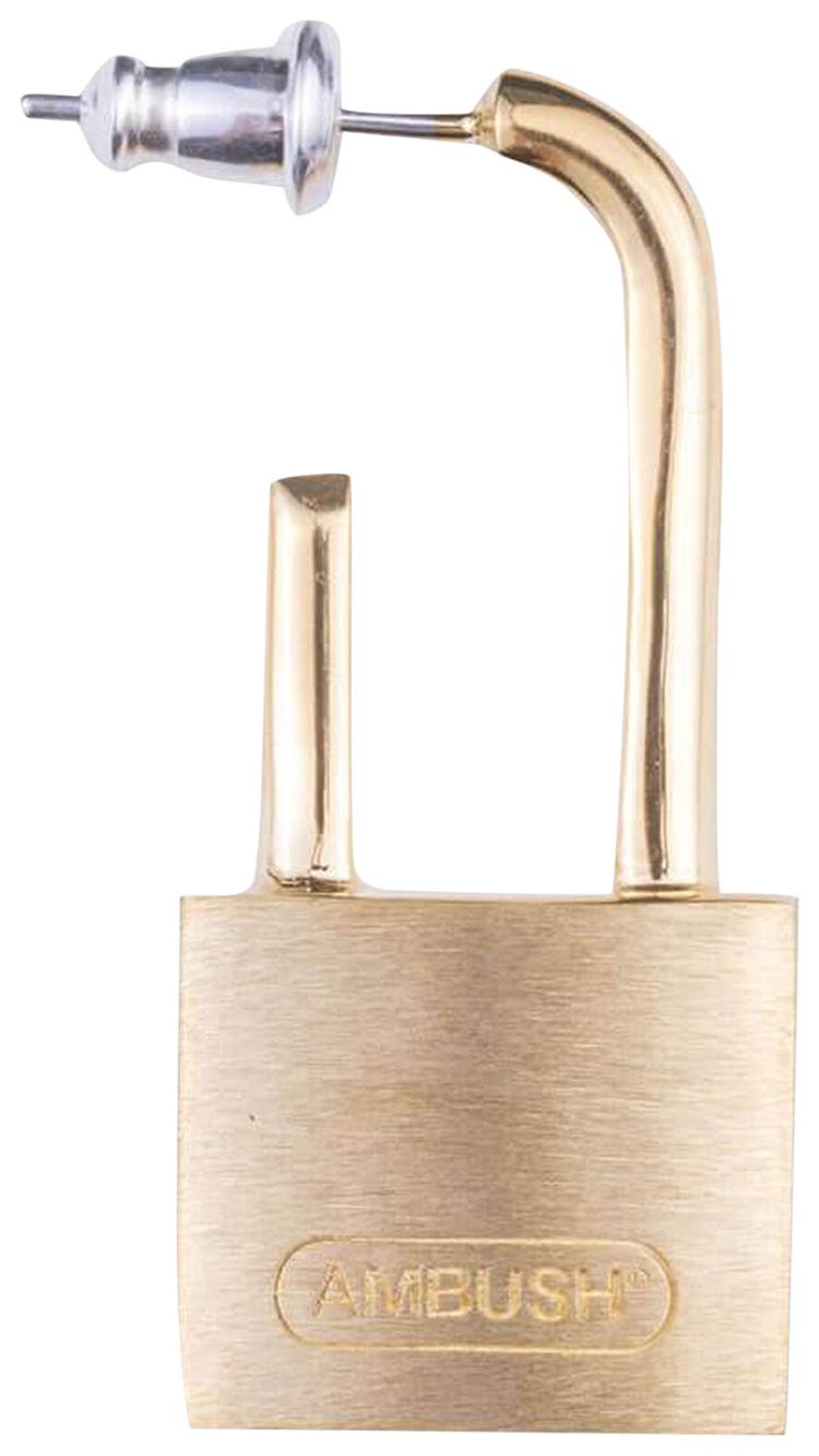 Ambush Small Padlock Earring Gold