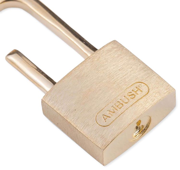 Ambush Small Padlock Earring Gold
