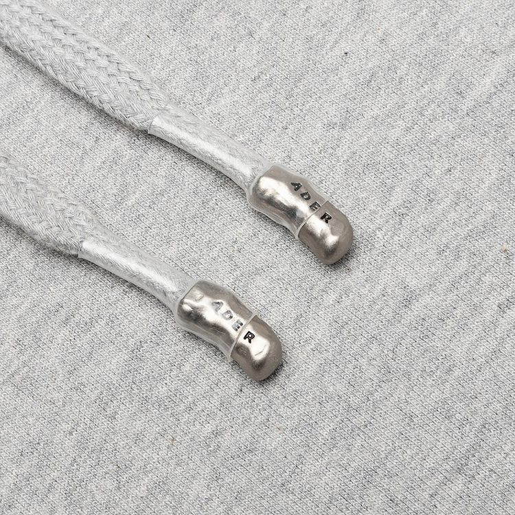 Ader Error Foil Tape Logo Hoodie Grey