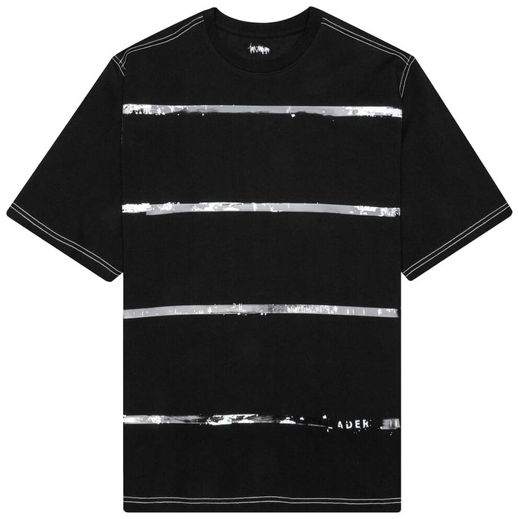 Ader Error Tape T Shirt Black